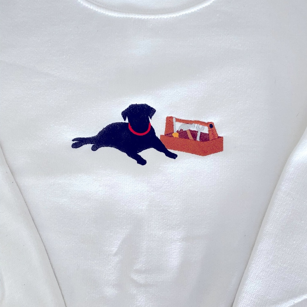 Contractor’s dog Embroidered Sweatshirt